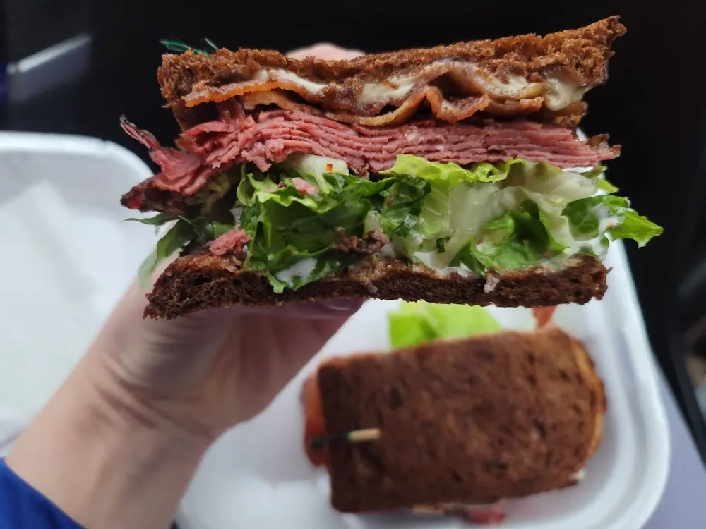 Hot Pastrami Bacon Swiss Specialty Sandwich